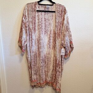 🐍🐍🐍BOGOHO🐍🐍🐍Woman’s Snake Print Kimono Cardigan-L-XL